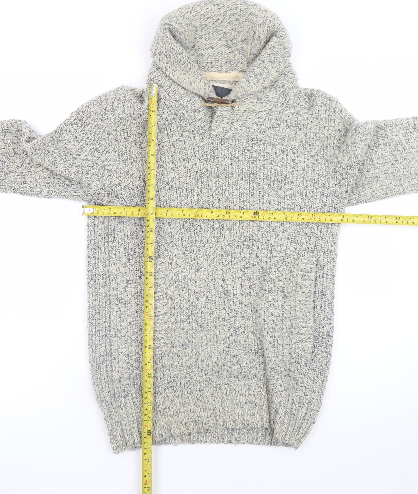 Mens UK Size S H&M Grey Pullover Jumper