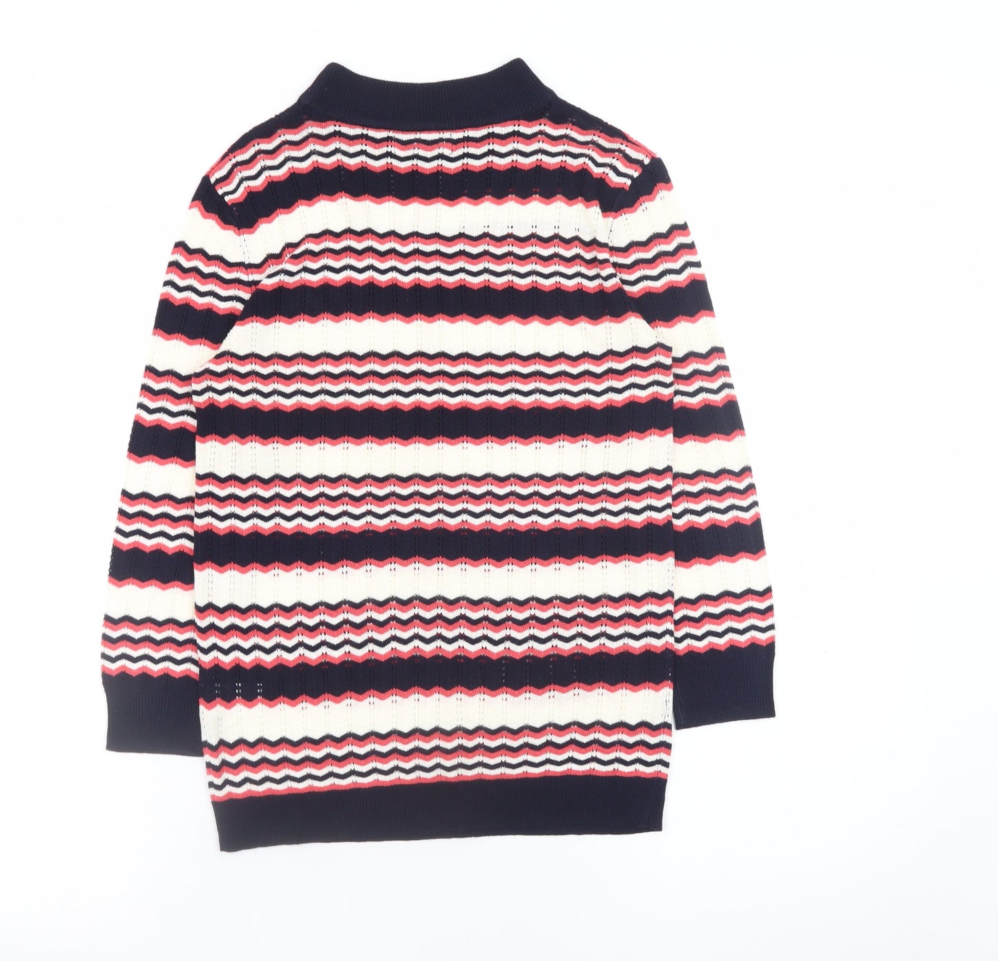 Womens UK Size 8 Papaya Multicoloured Pullover Jumper