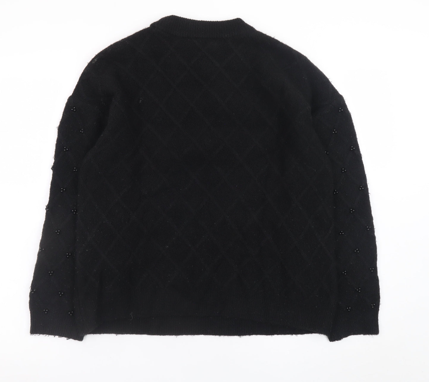 Womens UK Size M Marks and Spencer Black Pullover Jumper
