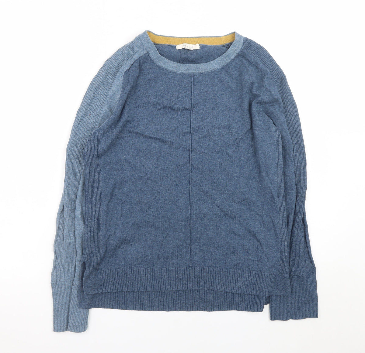 White Stuff Men's Blue Cotton Wool Crew Neck Jumper M