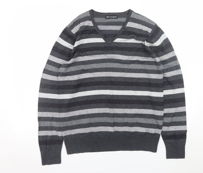 Mens UK Size M Marks and Spencer Grey Pullover Jumper