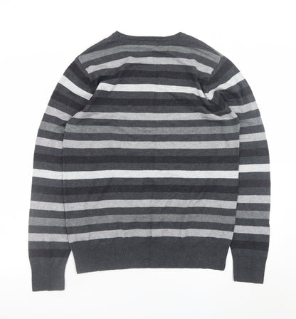 Mens UK Size M Marks and Spencer Grey Pullover Jumper
