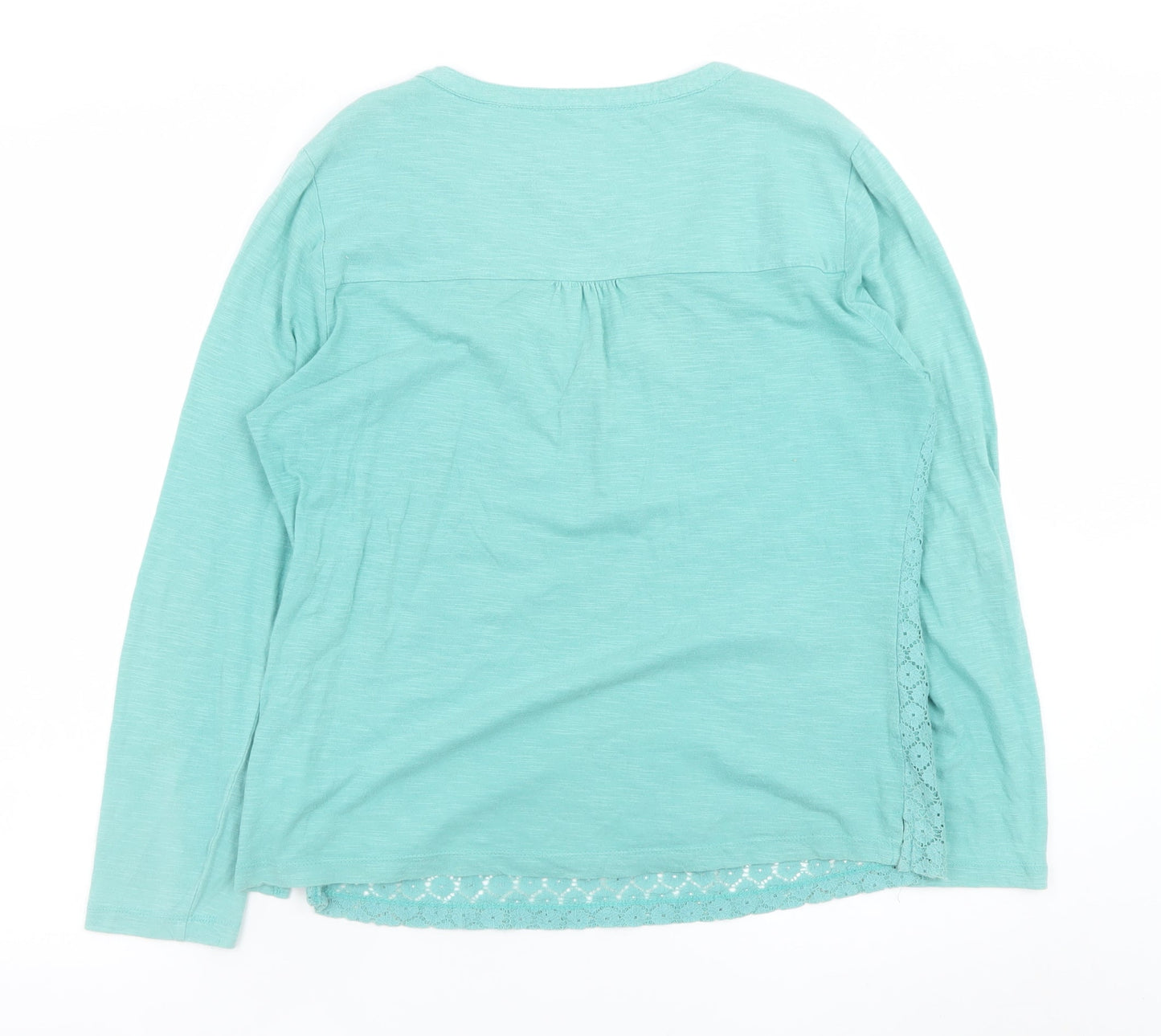 Womens UK Size 14 Mistral Green Tunic Blouse