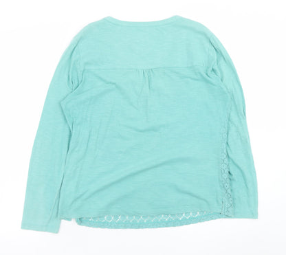 Womens UK Size 14 Mistral Green Tunic Blouse