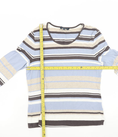 Womens UK Size M Viyella Multicoloured Basic T-Shirt
