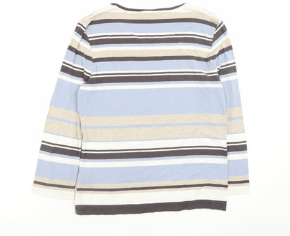 Womens UK Size M Viyella Multicoloured Basic T-Shirt