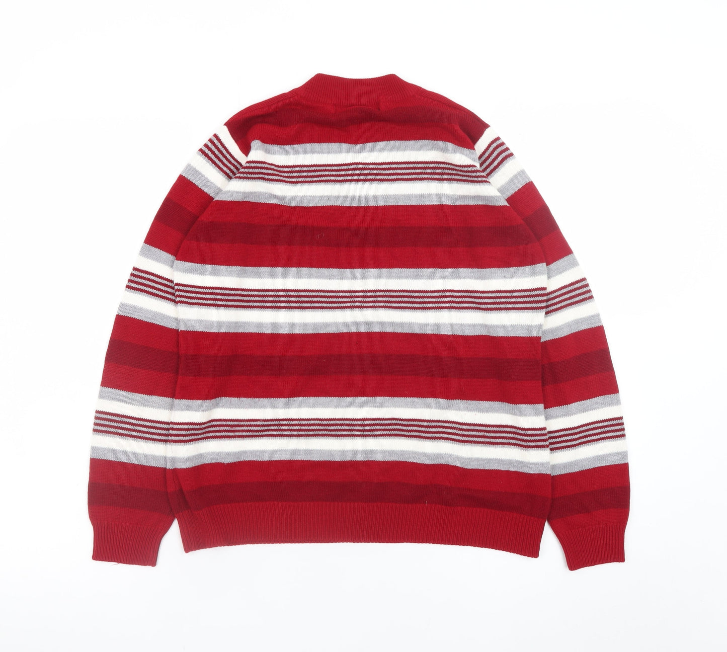Womens UK Size 14 ISLE Essentials Red Pullover Jumper