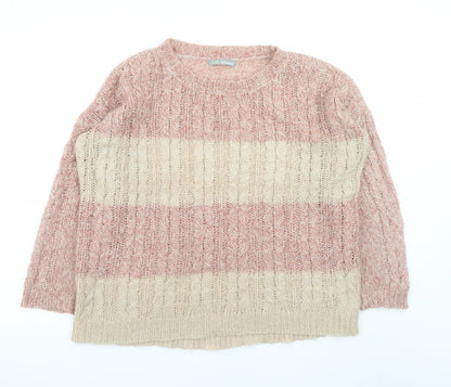 Womens UK Size 14 Marks and Spencer Pink Pullover Jumper