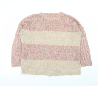 Womens UK Size 14 Marks and Spencer Pink Pullover Jumper