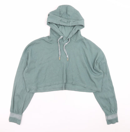 Womens UK Size 14 River Island Green Pullover Hoodie