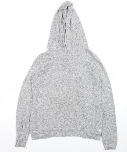 Womens UK Size 8 FatFace Grey Pullover Hoodie