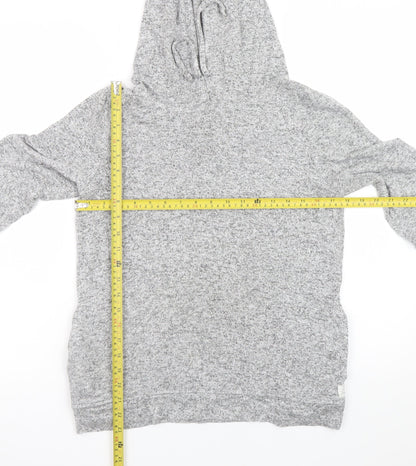 Womens UK Size 8 FatFace Grey Pullover Hoodie