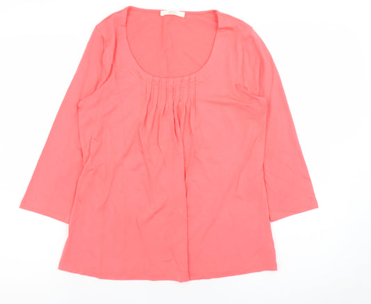 Womens UK Size 8 Marks and Spencer Pink Tunic Blouse