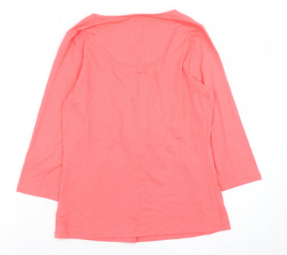 Womens UK Size 8 Marks and Spencer Pink Tunic Blouse
