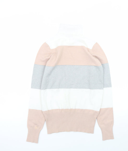Womens UK Size S dbu Multicoloured Pullover Jumper