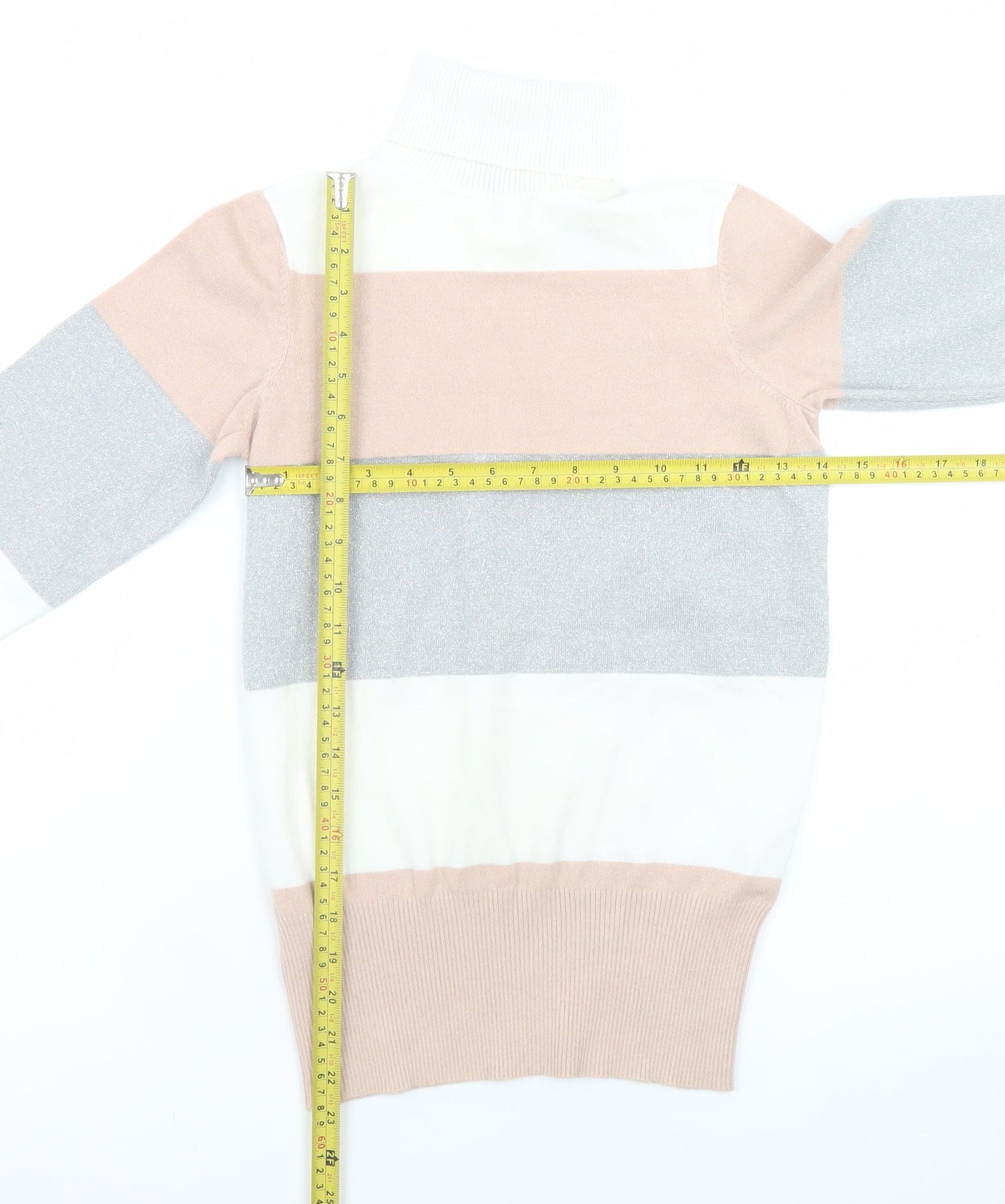 Womens UK Size S dbu Multicoloured Pullover Jumper