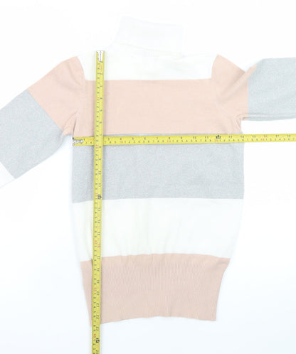 Womens UK Size S dbu Multicoloured Pullover Jumper