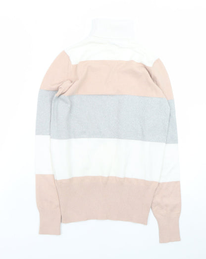 Womens UK Size S dbu Multicoloured Pullover Jumper