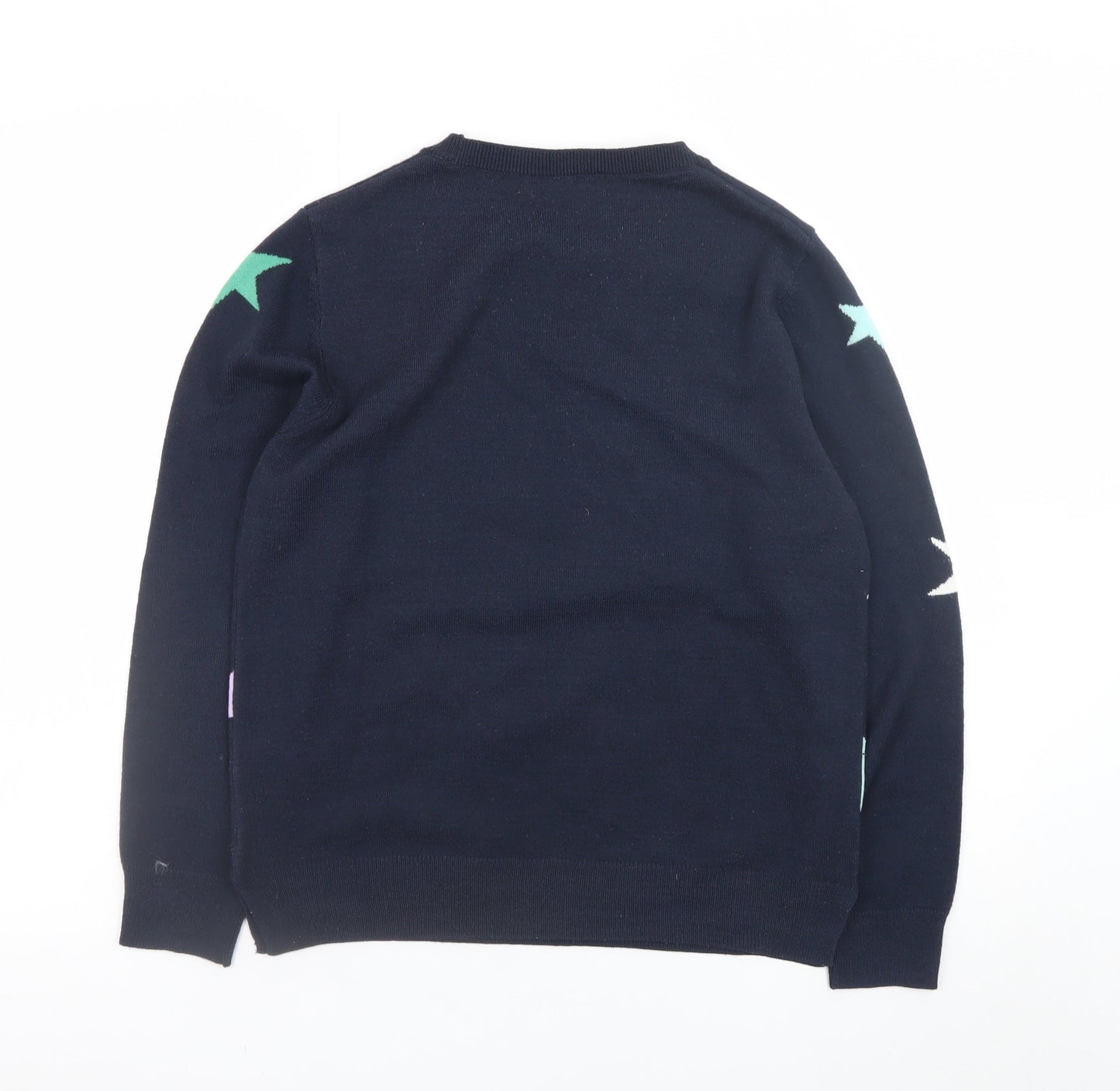 Womens UK Size 12 Marks and Spencer Blue Pullover Jumper