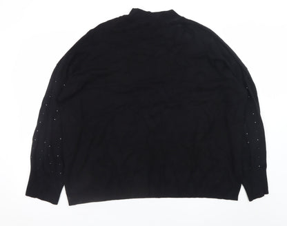 Womens UK Size 24 Peacocks Black Pullover Jumper