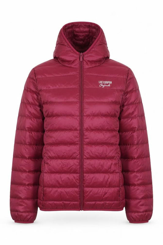Womens UK Size 12 Lee Cooper Red Puffer Jacket