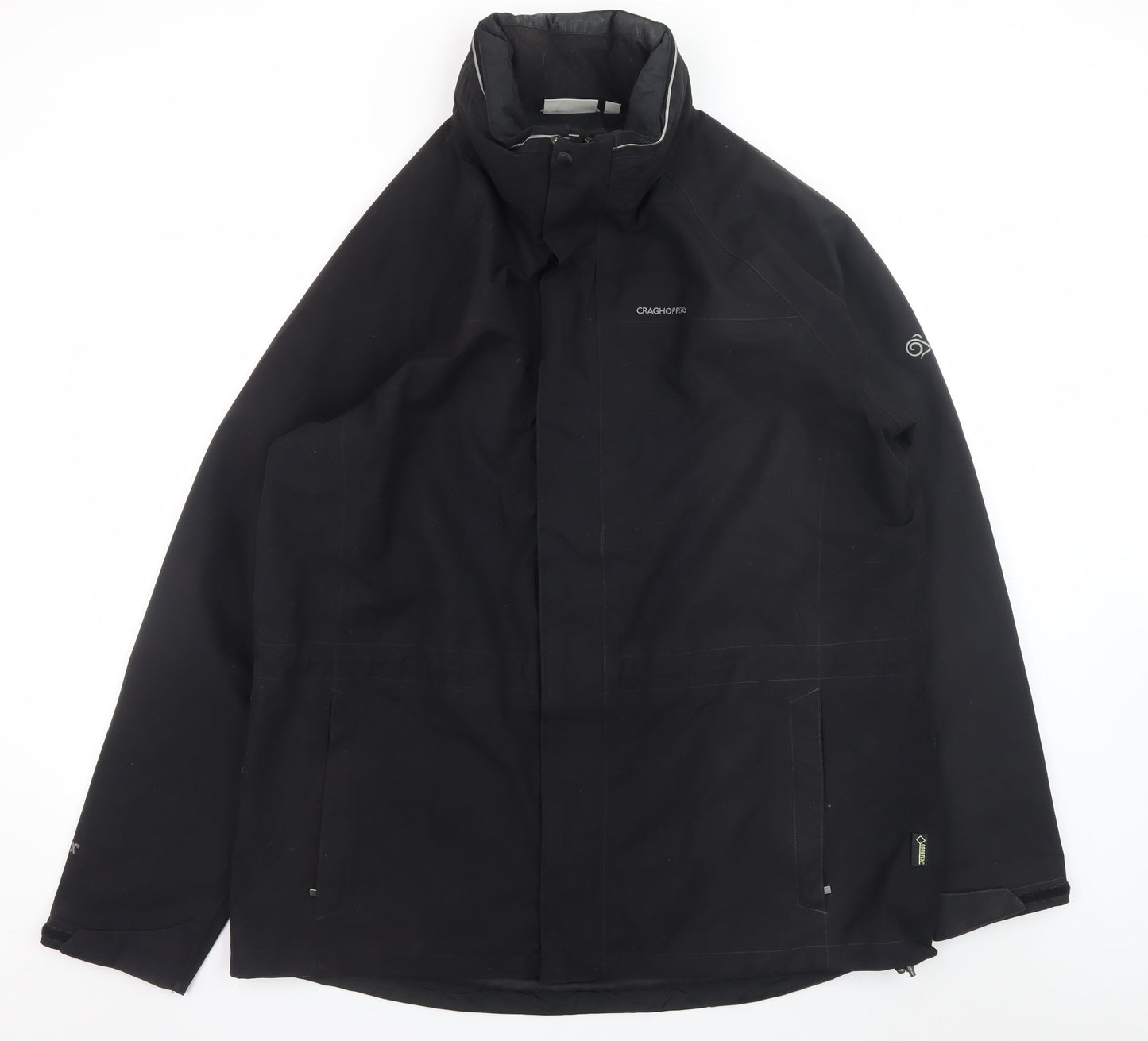 Mens UK Size 2XL Craghoppers Black Rain Coat