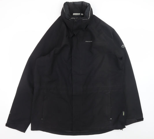 Mens UK Size 2XL Craghoppers Black Rain Coat