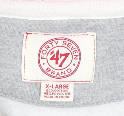 Mens UK Size XL 47 Brand Grey Pullover Sweatshirt