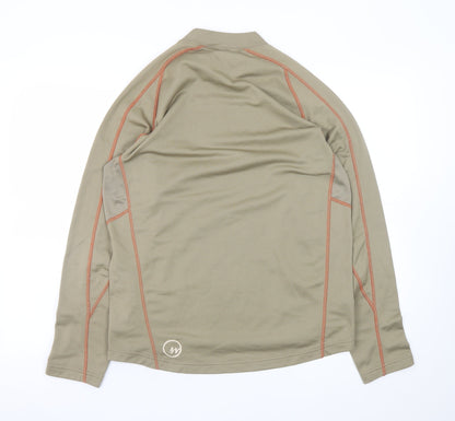Quechua Men's Beige Long Sleeve Crew Neck T-Shirt Size L