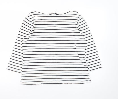 Womens UK Size 14 F&F White Basic T-Shirt