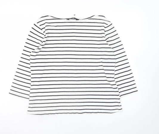 Womens UK Size 14 F&F White Basic T-Shirt