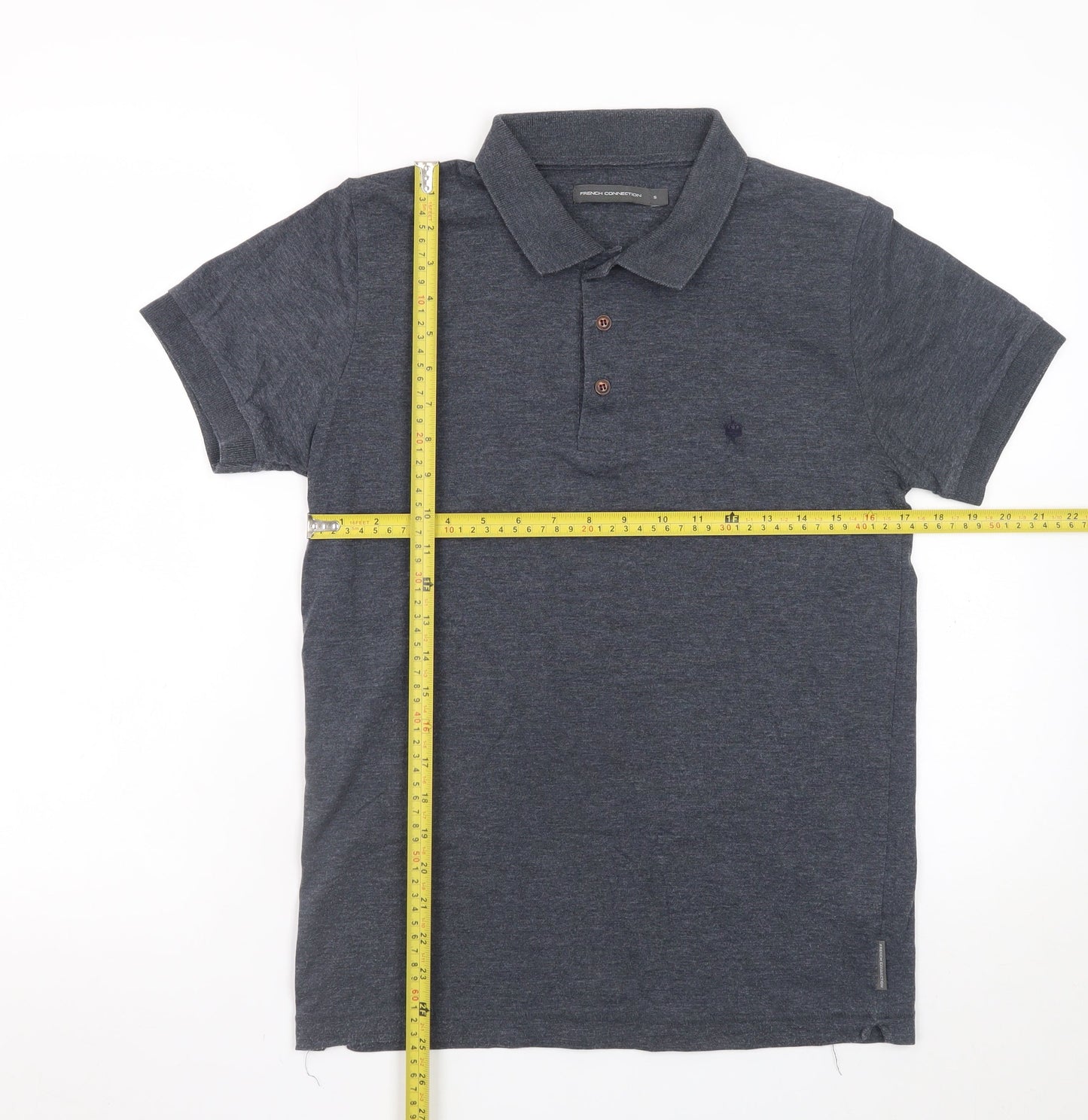 Mens UK Size S French Connection Cotton Blend Polo Shirt