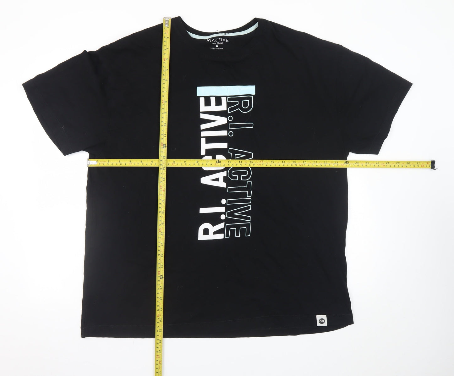 Mens UK Size L River Island Black  T-Shirt