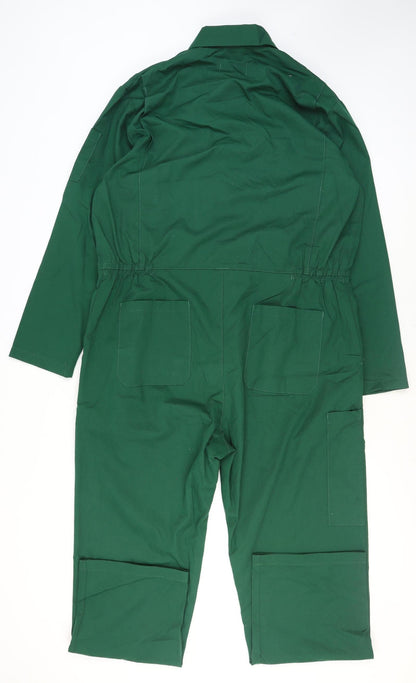 Trojan Men's Green Cargo Workwear Trousers L Regular Fit