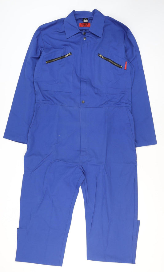 Mens UK Size M Trojan Regular Fit Cargo Blue Trousers