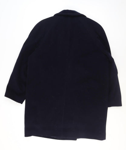 Windsmoor Women's Blue Wool Overcoat Size 16 Lined Classic Style