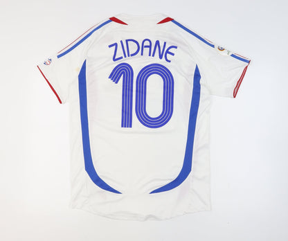 Adidas France 2006 Zidane #10 Men's White Home Football Shirt M