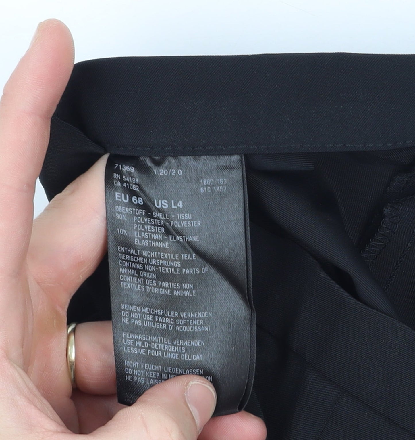 Womens UK Size 16 Susan Graf Regular Fit Business Workwear Formal Black Trousers