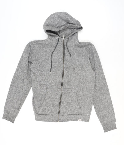 Mens UK Size M Bellfield Grey Full Zip Hoodie