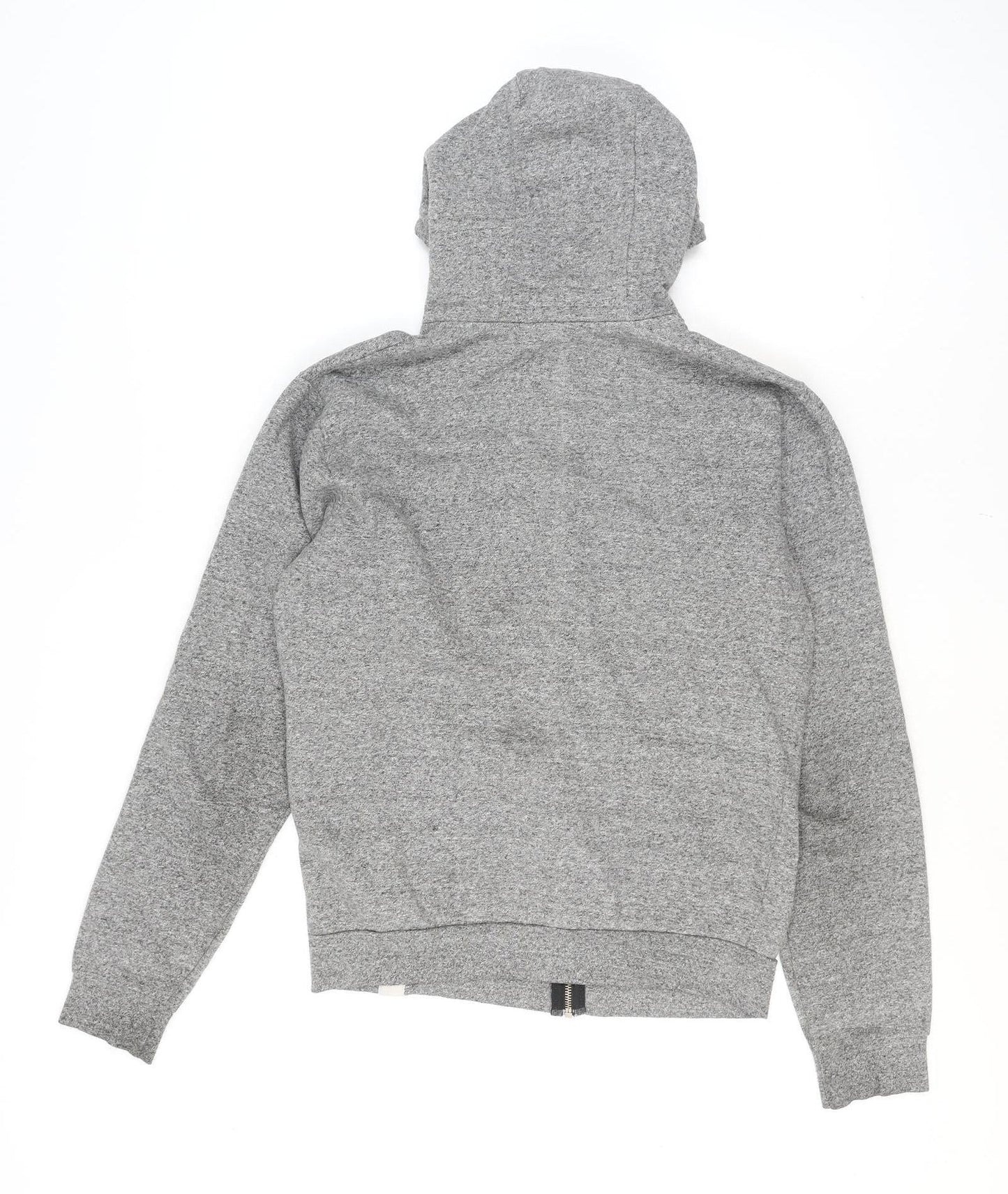 Mens UK Size M Bellfield Grey Full Zip Hoodie