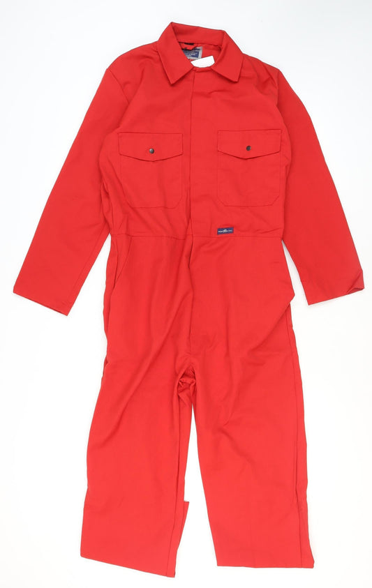 Mens UK Size S Work King Regular Fit Cargo Red Trousers