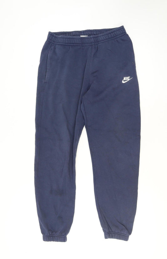 Mens UK Size M Nike Regular Fit Jogger Blue Trousers