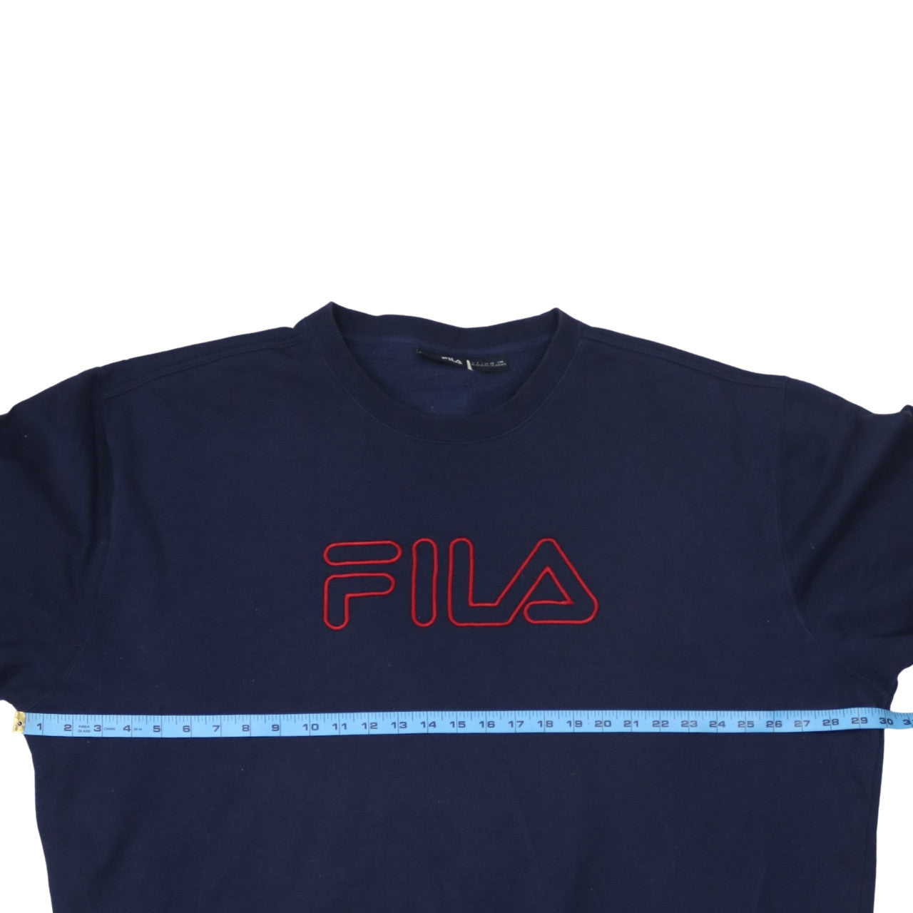 Mens UK Size L FILA Blue Pullover Sweatshirt
