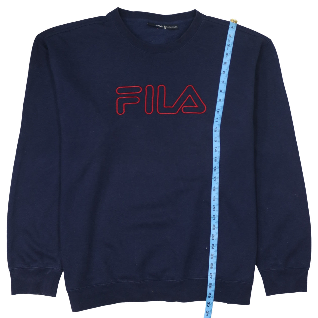 Mens UK Size L FILA Blue Pullover Sweatshirt
