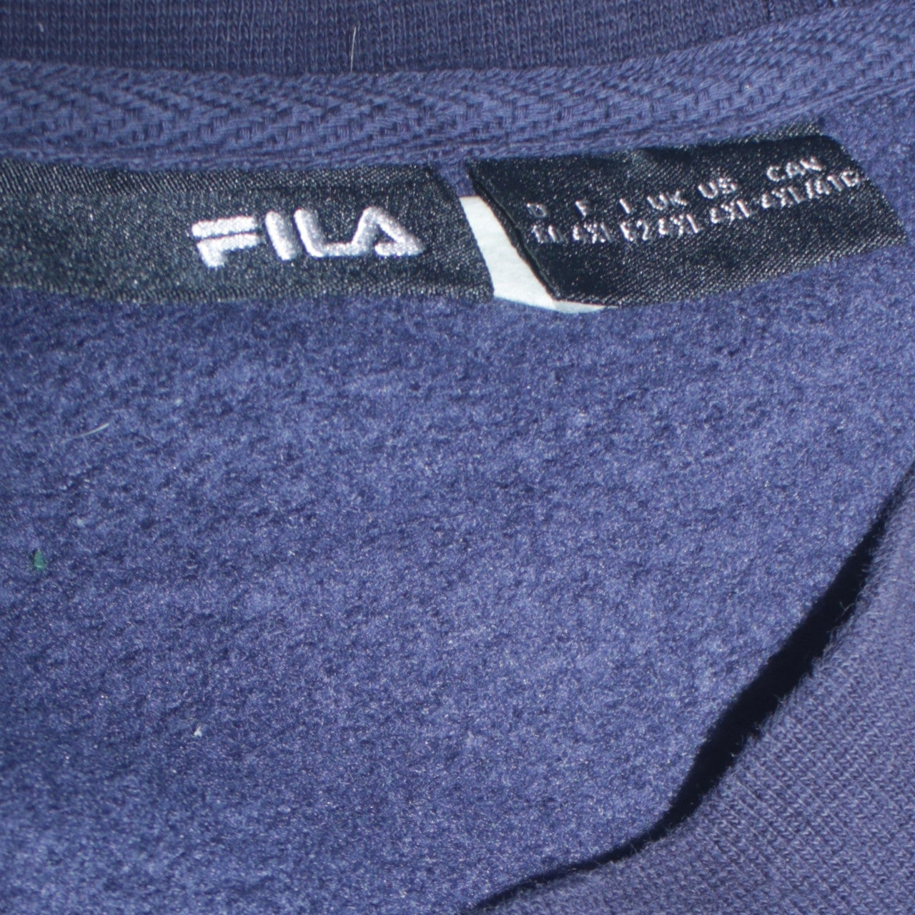 Mens UK Size L FILA Blue Pullover Sweatshirt