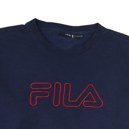 Mens UK Size L FILA Blue Pullover Sweatshirt
