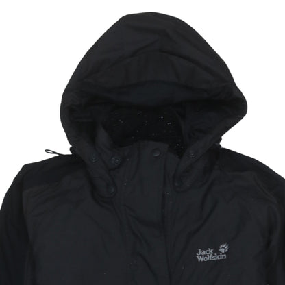 Jack Wolfskin Men's Black XS Waterproof Hooded Parka Jacket