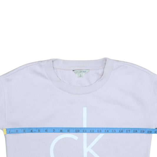 Womens UK Size M Calvin Klein Pink Pullover Sweatshirt