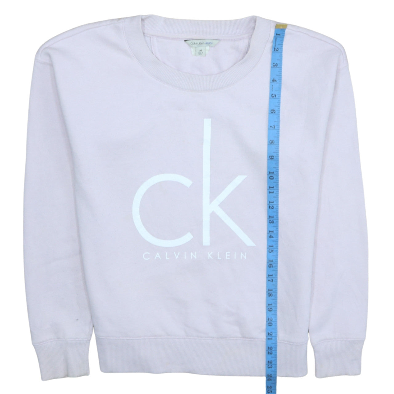 Womens UK Size M Calvin Klein Pink Pullover Sweatshirt