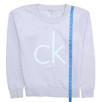 Womens UK Size M Calvin Klein Pink Pullover Sweatshirt